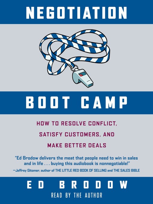 Title details for Negotiation Boot Camp by Ed Brodow - Available